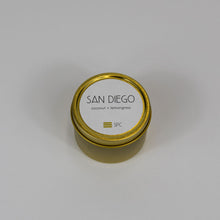 Load image into Gallery viewer, gold tin mini candle
